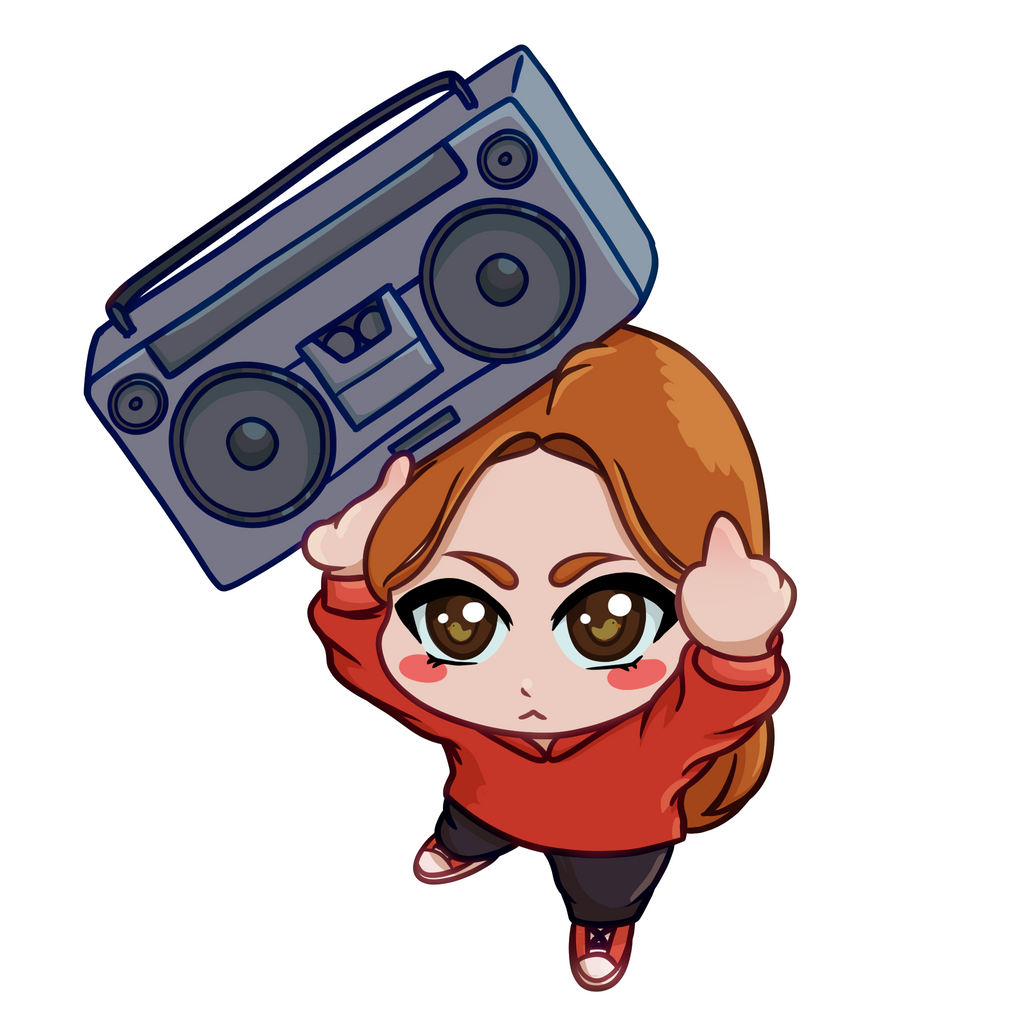 Sticker - Anni Ghettoblaster