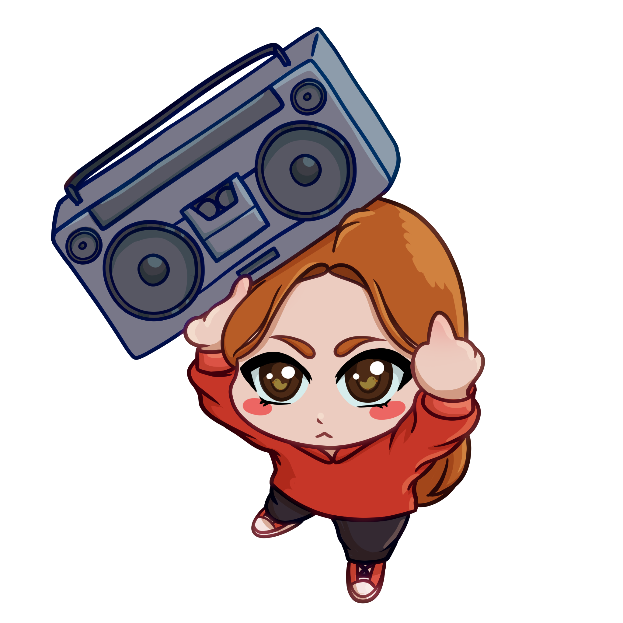 Sticker - Anni Ghettoblaster